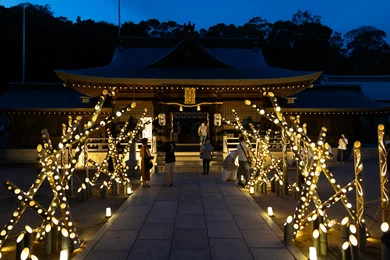 多井畑厄除八幡宮で竹あかりアートプロジェクト 開催！_メイン画像